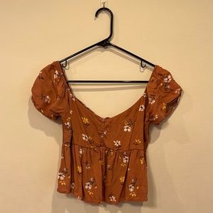 LA Hearts Floral Blouse